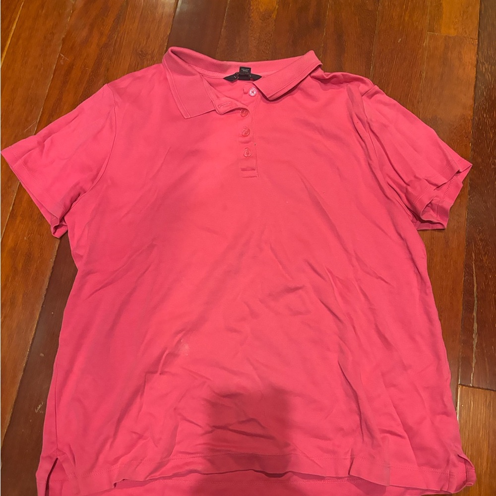 Lands' End Pink Button Down Shirt